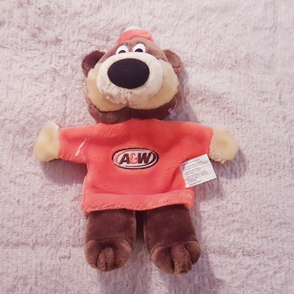 The Great Root Bear Hand Puppet Rooty A&W Restaurant Mascot Grand Ours
